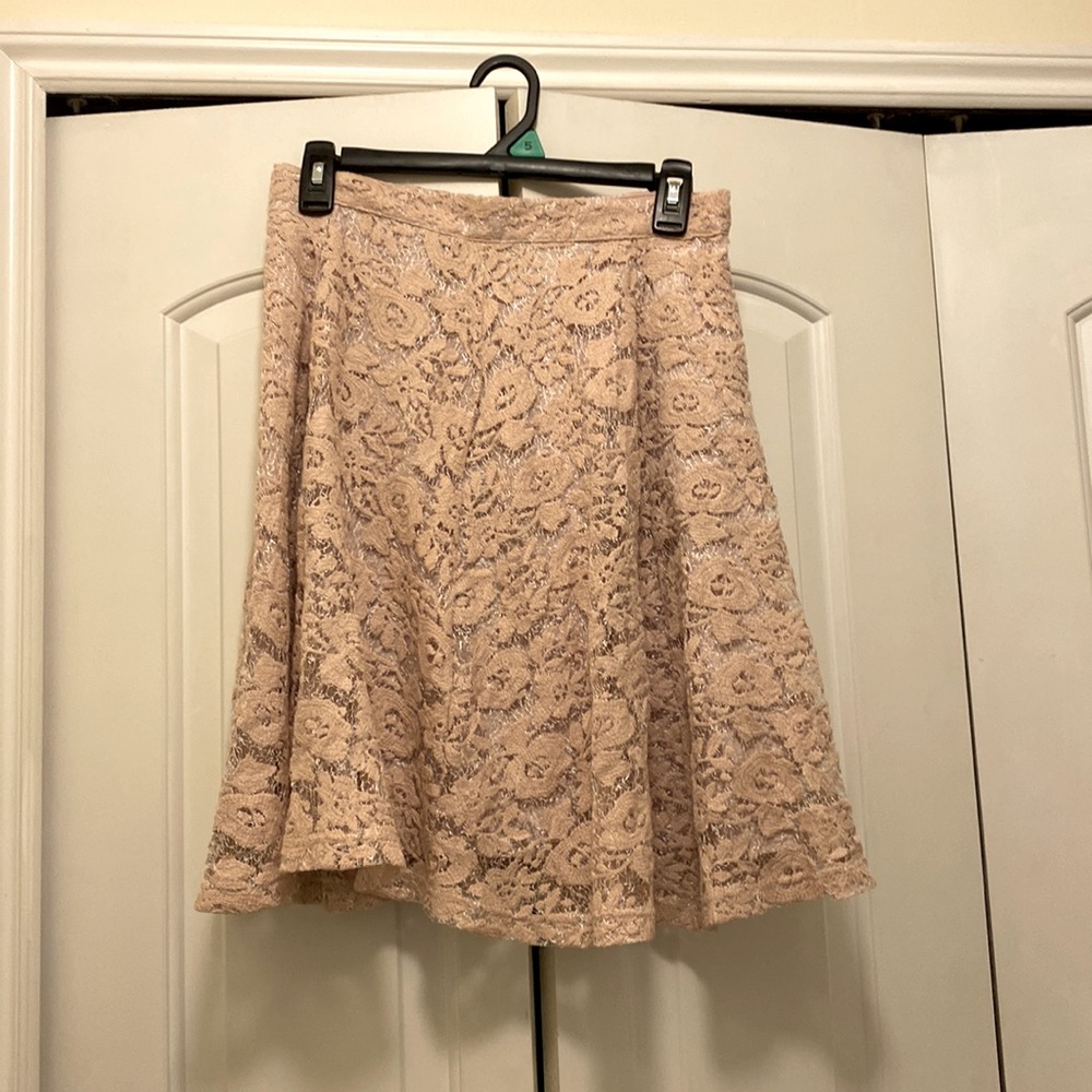 Long Pink Flower Skirt